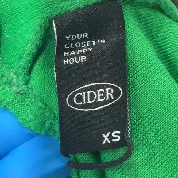 Cider Green Terry Cloth Crop Top New - Picture 7 of 7